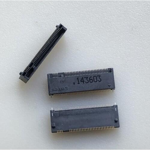 3PCS)Original brand new ngff m.2 key m slot 67p female h3.0 upper 4 lower 5-pin gold-plated feet