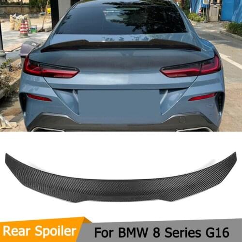 Car Rear Trunk Spoiler Wing Lip for BMW 8 Series G16 4 Door F93 M8 2019 2020 Carbon Fiber Rear Trunk Boot Lip Wing Spoiler Lid
