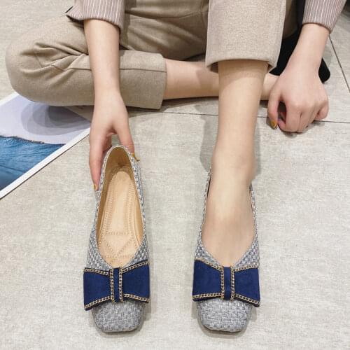 Sweet Bowknot Soft Sole Casual Women Shoes Spring Summer Autumn Shallow Ballet Flats Slip-On Females Work Footwear
