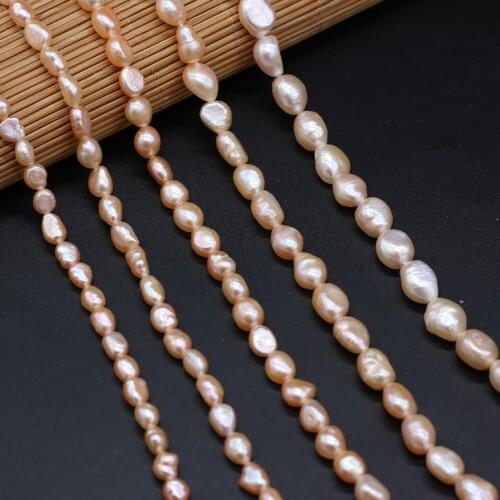 Natural Freshwater Big Pearl Beads Irregural Vertical Hole Loose Beads for Jewelry Necklace Accessories Making Size 5-10mm