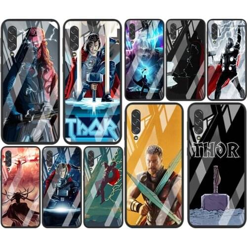 Marvel Avengers Thor For Samsung Note 20 10 9 8 Ultra Lite Plus 5G A70 A50 A40 A30 A20 A10 Tempered Glass Phone Case