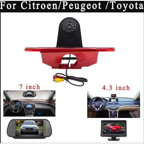 HD Car Rear View Camera Parking Reverse 7" /4.3 Inch Monitor For Citroen Jumpy for Peugeot Expert Toyota Proace 2007-2016