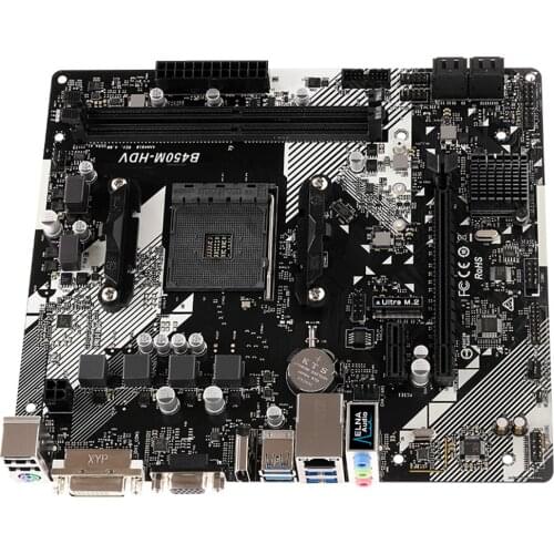 Used For ASROCK B450M-HDV R4.0 Motherboard Supports CPU R5 3600 3600X 3700X 3900