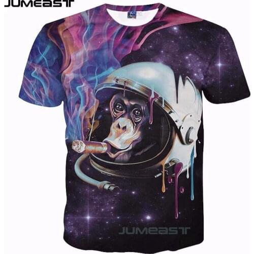 Jumeast Brand Men Women 3D Printed T-Shirt Animal Gorilla Short Sleeve New Fashion Summer T Shirt Sport Pullover