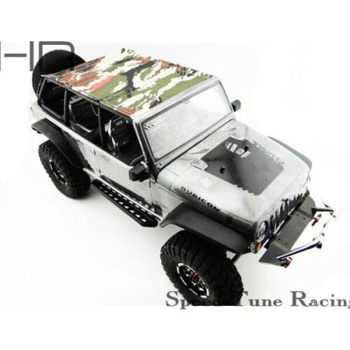 4 Dr Soft Top camouflage Black rod for 1/10 crawler car Axial SCX10