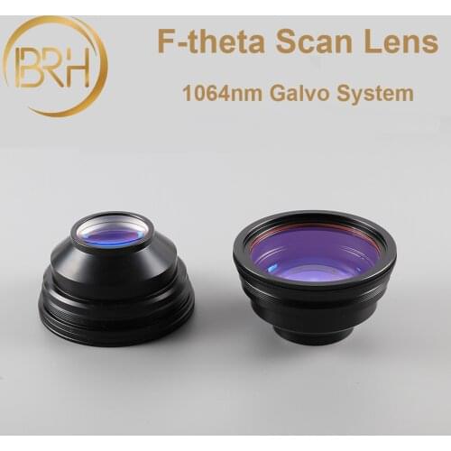 BRH F-theta Scan Lens Field Lens 1064nm Scan 50x50-300x300mm FL.63-420mm Thread M85X1 for Fiber Laser Marking Machine Parts
