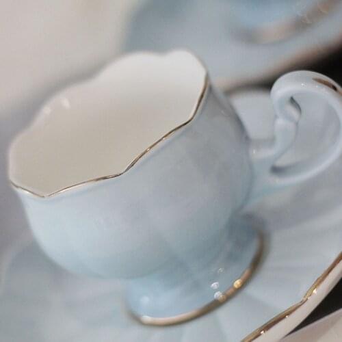 Turkey Creative Espresso Coffee Cup Set Porcelain Teacup And Saucer Ceramic Cute Mate Chavenas De Cafe Coffee Cup Gift Box Set