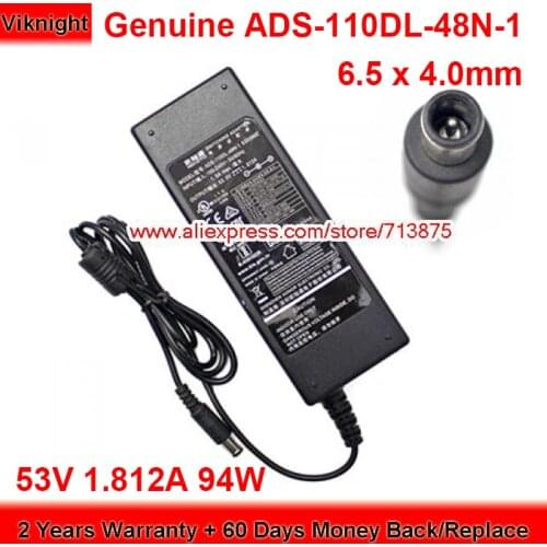 Genuine ADS-110DL-48N-1 AC Adapter 53V 1.812A for HOIOTO ADS-110DL-48N-1 530096E Switching Power Supply