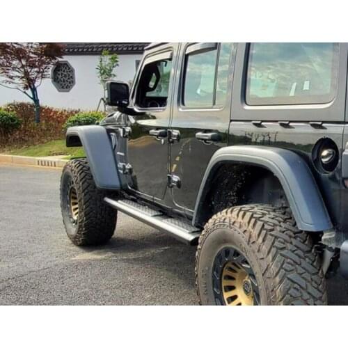 High quality Aluminum alloy Running Boards Side Step Bar Pedals Fits For JEEP Wrangler JL 4 Door and 2 Door 2018 2019 2020