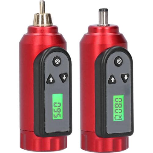 RCA/DC Tattoo Machine LCD Display Wireless Tattoo Power Supply Strong Motor Tattoo Gun Liner Shader Rotary Tattoo Machine Pen