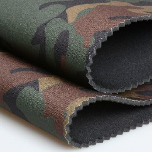 4 yards SBR polyester camouflage printing neoprene composite rubber composite fabric three-in-one plastic belt diving fabric