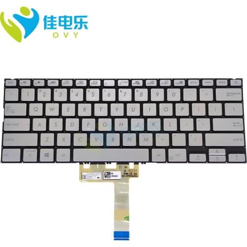 US Replacement keyboards for ASUS vivobook S14 S432 FL S432FA 0KNB0-212GUS00 English silver keyboard original quality New works