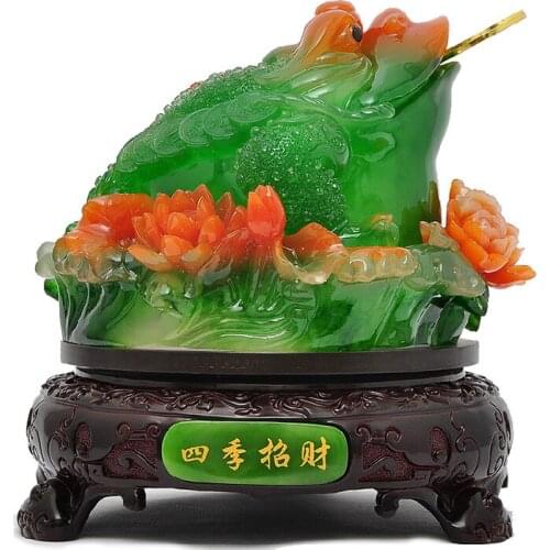 Seasons ornaments Lucky toad toad opened new house business gifts decorated living room TV cabinet office