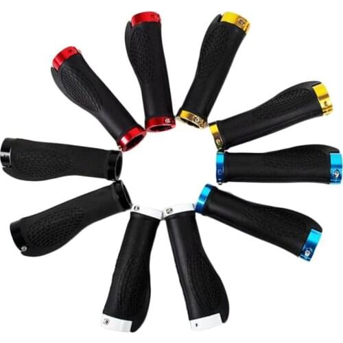 MTB Bike Handlebar Rubber Anti-Skid Ergonomic Bicycle Grips Mountain Cycling Bike Handles Bicycle Parts Accessories