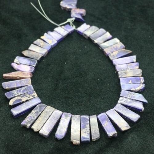 High Quality Purple Gems Stone Necklace Point Pendant Beads, Top Drilled Women Fashion Jewelry Spike DIY Making Finding Gems