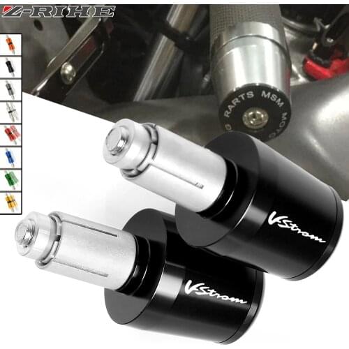 For Suzuki V-Strom DL650 DL1000 Vstorm DL 650 1000 Motorcycle Handle Grips Motorbike Handlebar Grips Ends Weights Grip Cap Plug