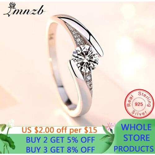 With Certificate 925 Sterling Silver Clear CZ Rings For Women Luxury Jewelry 2021 New Design Wedding Accessories Gift With Box