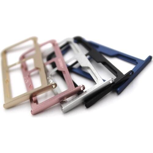 10pcs/lot PCS SIM Card SD Card Tray Holder Slot Adapter Socket Replacement Repair Spare Parts for Huawei P10