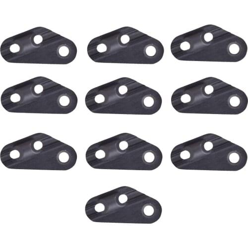 10x 3-Hole Tensioner Guyline Adjuster Tent Line Nylon Plastic 2.5-4mm Rope