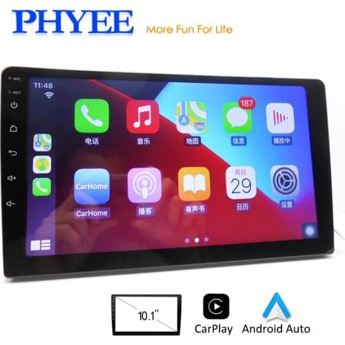 2 DIN Carplay 10.1" Car Radio Android Auto Bluetooth Handsfree Multimedia Player USB AM FM Receiver Stereo System Head Unit X10
