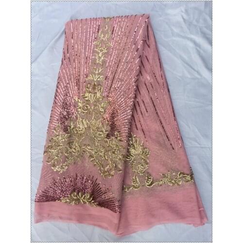 2016 African Lace Fabric Sequins Net Lace High Quality African Sequin Lace Fabric for 2016 French Sequin Fabric for sewing