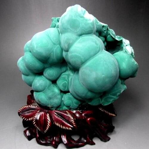 2491g Botryoidal Malachite Stalactite - crystals and stones healing Mineral specimen Home Decor feng shui decoration