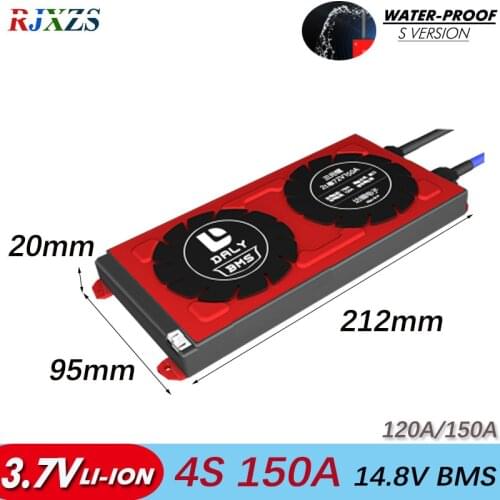 4S 120A/150A 14.8V 16.8v Li-ion BMS Protection Board PCM With 250a High Current for 3.7V 18650 Battery