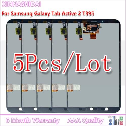 5pcs/New 8.0" LCD For Samsung Galaxy Tab Active 2 T395 SM-T395 SM-T395C LCD Display Touch Screen Digitizer Glass Assembly