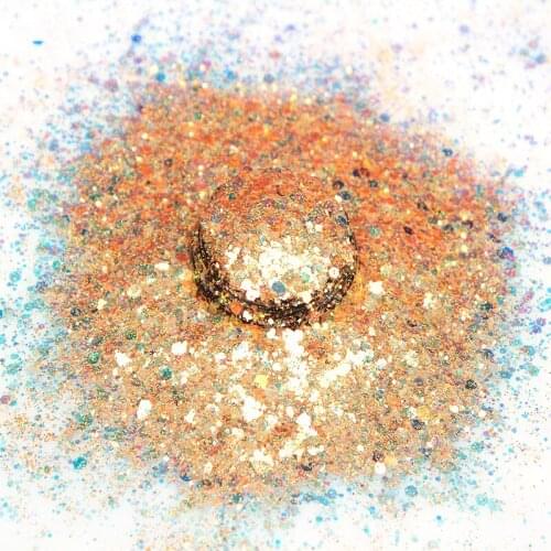 500g Paillette Powder Femme Dazzling Paillette Dust Nail Art Decorations Mixed Color 1.63oz Mixed Glitter For Nail/DIY Design,MD