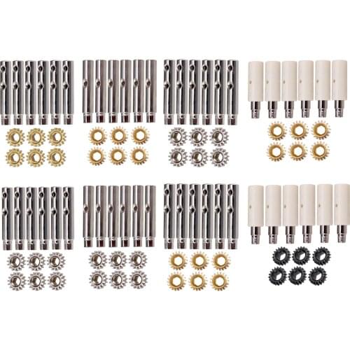 6Pcs Guitar Tuning Pegs Tuners Machine Heads Gear and Pins Parts