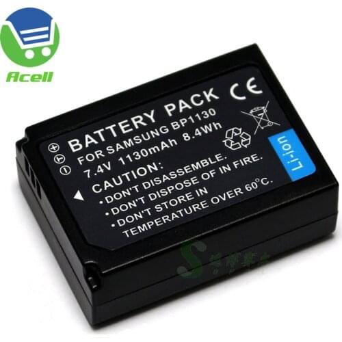 BP1130 Battery for SAMSUNG NX500 NX1000 NX1100 NX2000 NX200 NX210 NX300 NX300M Camera Replace BP1030
