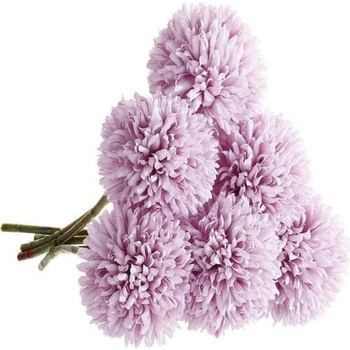 Free Shipping 3 Pcs Artificial Dandelion Flowers for Wedding Garden Party Decoration