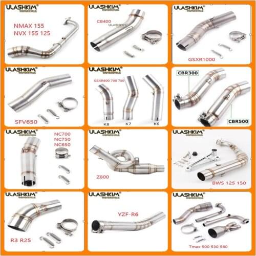 Free Shipping Motorcycle Exhaust For suzuki GSXR1000 GSX R1000 GSXR 1000 600 750 R600 R750 K5 K6 K7 K8 K9 K10 Middle Link Pipe