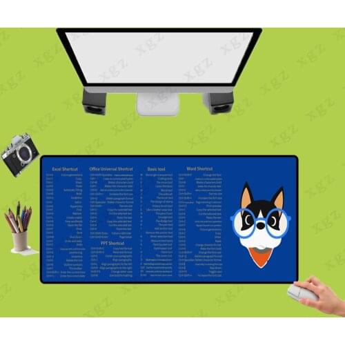 XGZ Large Mouse Pad PS/PPT Office Software Gaming Mousepad Anti-slip Natural Rubber with Locking Edge Gamer Big Mouse Mat