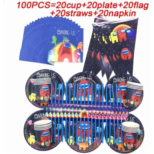 Video Game Birthday Banner Party Decorations Kids Disposable Cup Plates Straws Napkin Tableware Wedding Game On Party Supplies