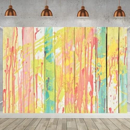 Oil Paint White Wood Photography Background Newborn Baby Shower Kids Doll Pets Portrait Backdrop For Photo Studio