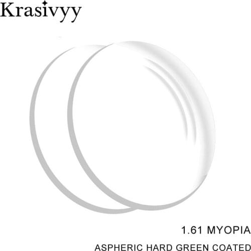 Krasivyy 1.56 1.61 1.67 1.74(+10.00~-10.00) Prescription CR-39 Resin Aspheric Glasses Lenses Myopia Hyperopia Presbyopia Optical