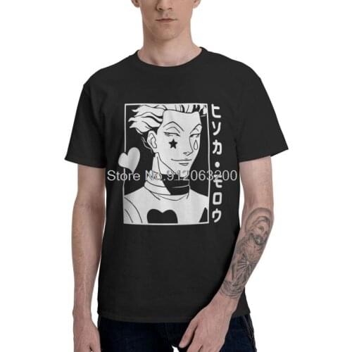 Tvoe Hunter X Hunter T Shirt For Men Cotton Print T-shirts Graphic Tshirt Short Sleeve Anime Hisoka Morow Tee Tops
