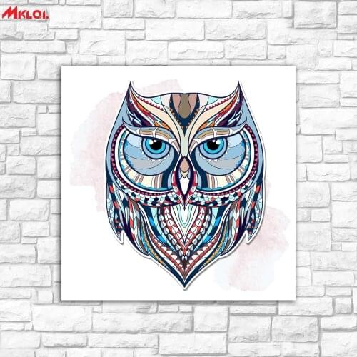 Owl header animal Oil Painting Wall Art Picture Paiting Canvas Paints Home Decor Abstract Print Painting Modern Wall Decor color