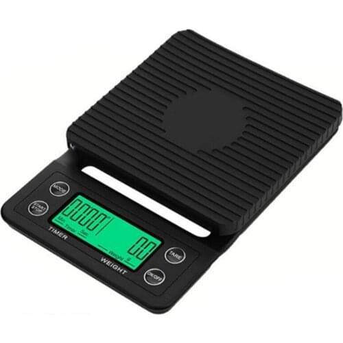 HOT-5Kg/0.1G Drip Coffee Scale with Timer Portable Electronic Digital Coffee Scale Kitchen Scale High Precision LED Electronic S