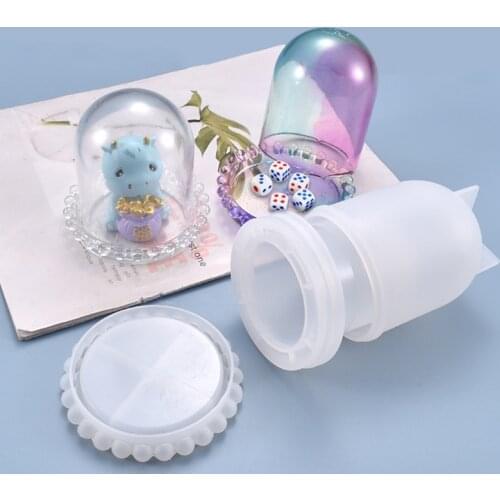 JAVRICK Crystal Epoxy Resin Mold Dice Cup Casting Silicone Mould DIY Crafts Making Tool