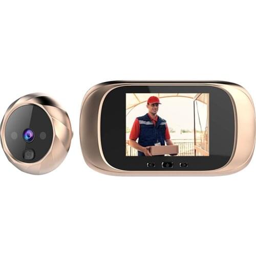 ESCAM C03 2.8 Inch LCD Color Screen 90 Degree Wide Angle Electronic Peephole Door Bell Camera Night Vision Cats Eye Doorbell