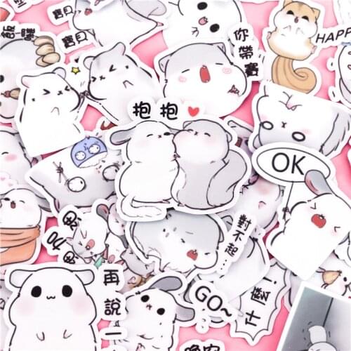 40pcs Creative Cute Self-made Cute rabbits scrapbooking for Phone Luggage Cartoon fairy Paper stickers / Waterproof stickers