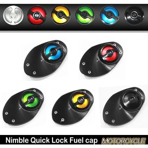 Motorcycle Fuel Tank Cap Nimble Lock CNC Aluminum Keyless Twist off Gas Cover For Ducati 749 749S 749R 999 999S Testastret