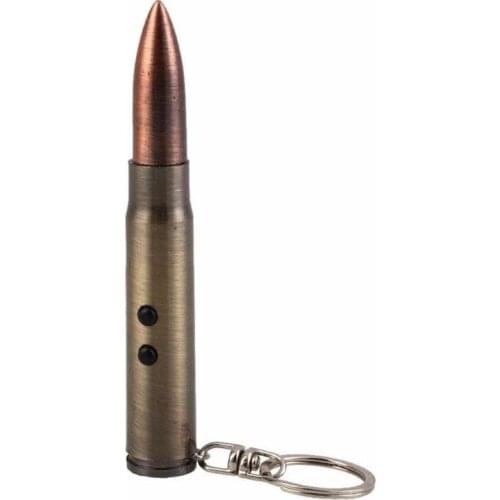 Hot sale Bullet head light Mini bullet head writing pen Bullet head LED light keychain Multifunction Outdoor Self-defense
