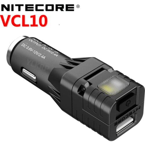 NITECORE VCL10 Multifunctional All-In-One Vehicle Gadget /QC3.0 Vehicle Charger /Glass Breaker /Emergency Light /Warning Light