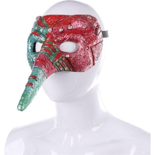Hot sale Carnival Mardi Gras Halloween Party soft Pu Foam Steampunk Cosplay Bird Plague Doctor Mask for Audlts