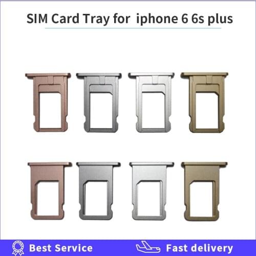 Nano SIM Card Tray Holder Slot For iPhone 6s 6sPlus SIM Holder Slot Tray Container Adapter Replacement Sim Tray Holder Repair