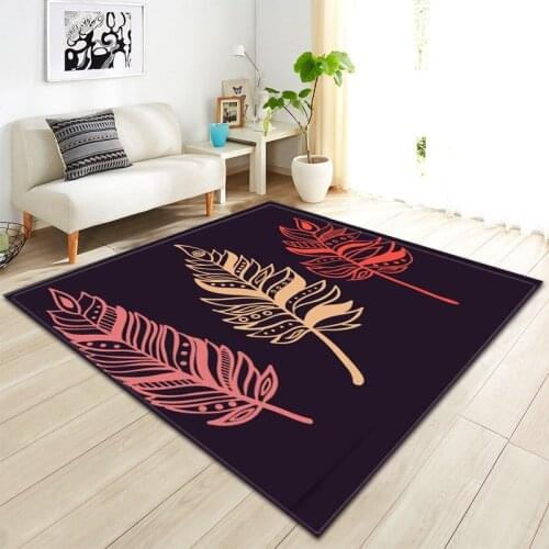 Feather Ethnic Style Modern Carpet Living Room Kitchen Hall Mat kids room large rugs parlor soft sofa tapetes le