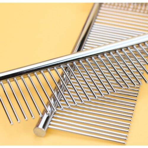 7.5 Inch Pet Stainless Steel Comb Cat Dog Grooming Tool Shedding Combs E2S